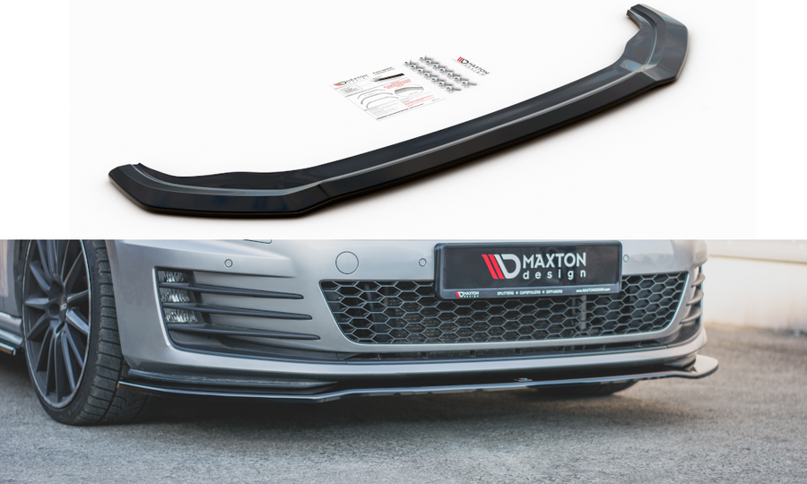 Maxton Design VW-GO-7-GTI-FD2T Front Splitter V.2 Volkswagen Golf GTI MK7 | ML Performance UK Car Parts