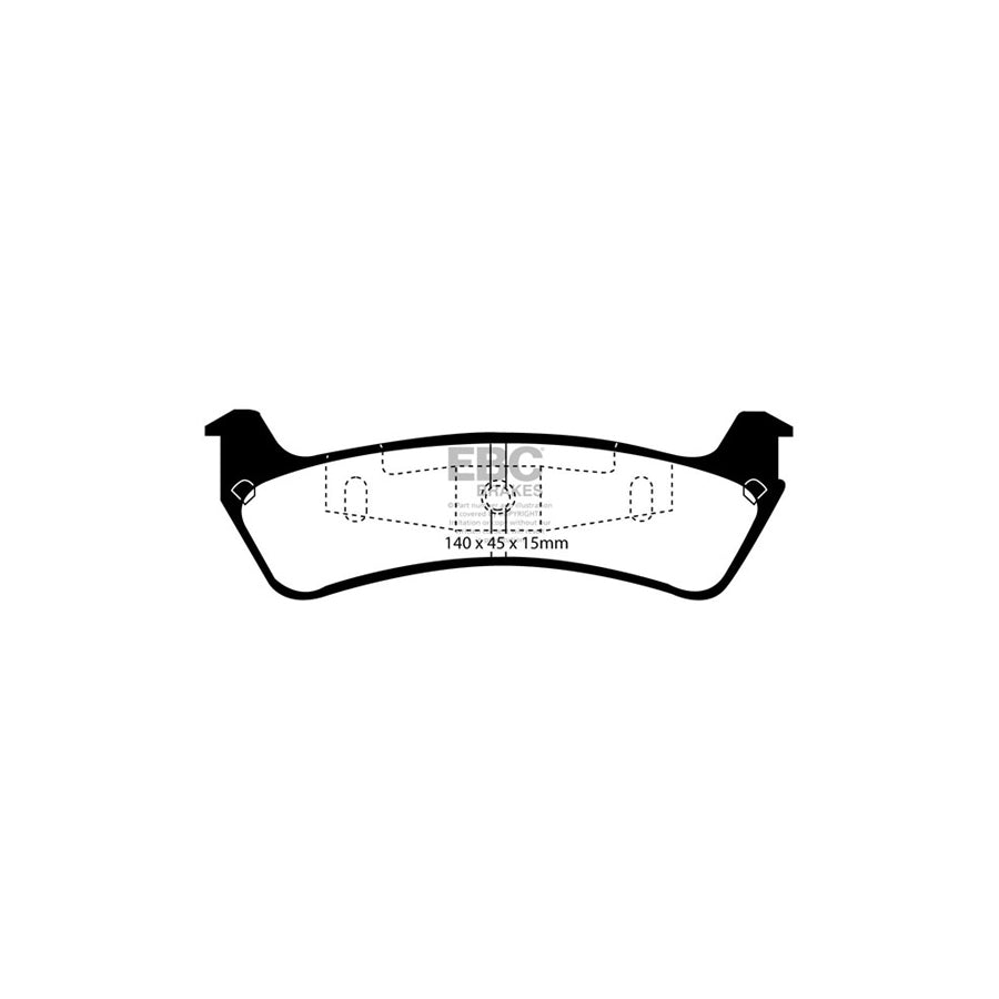 EBC DP61201 Ford Explorer Greenstuff Rear Brake Pads 2 | ML Performance UK Car Parts