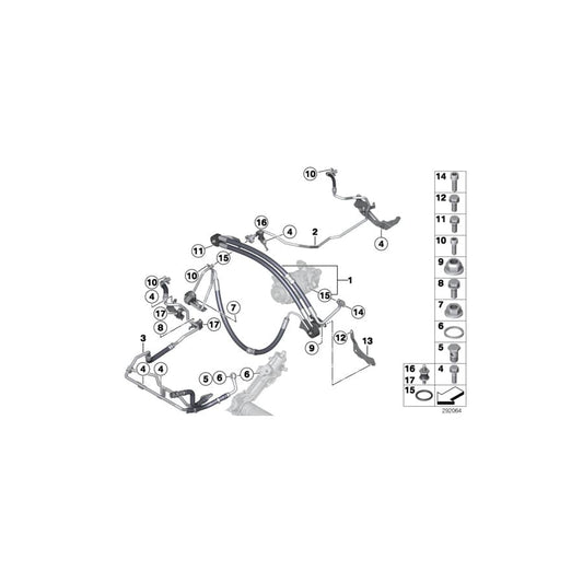 Genuine BMW 32416852878 E70 E71 F16 Combination Return Pipe (Inc. X6 30dX, X6 40dX & X5 35dX) | ML Performance UK Car Parts