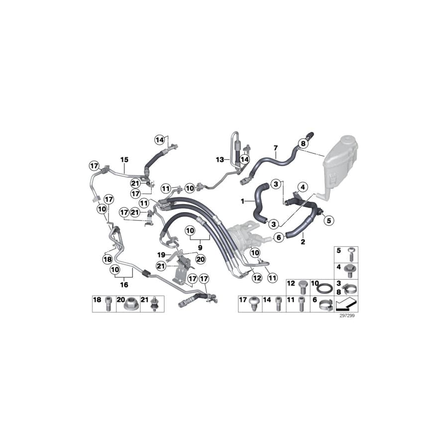 Genuine BMW 32416799881 F11 F10 F12 Suction Pipe PART 2 (Inc. 550iX 4.0, 750iX & ALPINA B7L) | ML Performance UK Car Parts