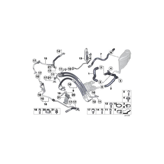 Genuine BMW 32416799881 F11 F10 F12 Suction Pipe PART 2 (Inc. 550iX 4.0, 750iX & ALPINA B7L) | ML Performance UK Car Parts