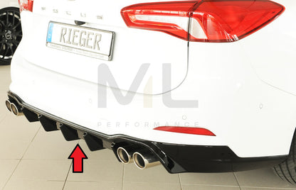 Rieger 00088239 Ford DEH Focus 4 Rear Diffuser (Inc. Focus 4 ST) 1 | ML Performance UK Car Parts