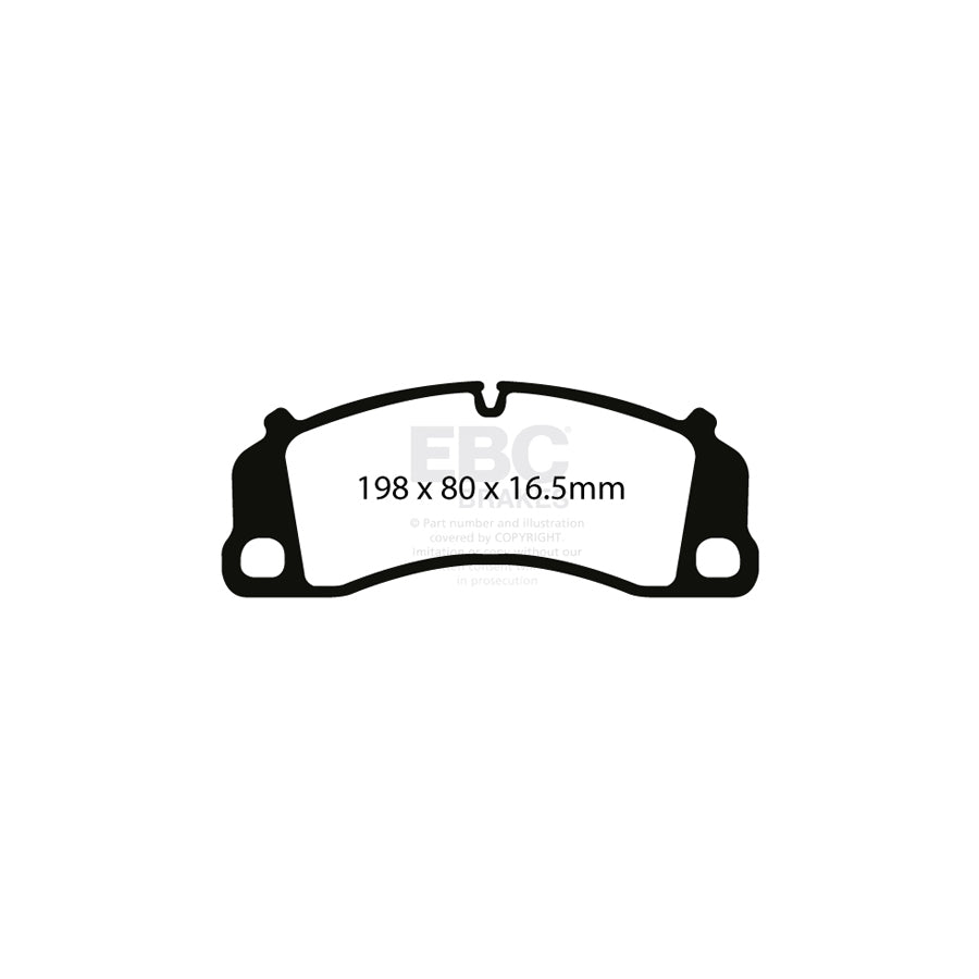 EBC DP82206RPX Porsche RP-X Full Race Front Brake Pads - Brembo Caliper 2 | ML Performance UK Car Parts