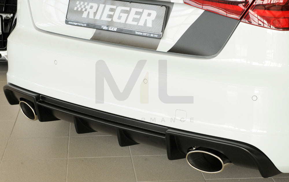 Rieger 00056806 Audi 8V Rear Diffuser (A3 & S3) 2 | ML Performance UK Car Parts