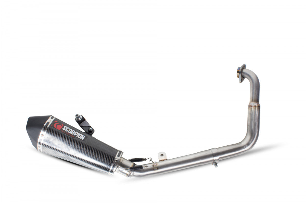 Scorpion RYA95SYSCEO Yamaha YZF-R125 Serket Taper Full System - Carbon Fibre Sleeve | ML Performance UK UK