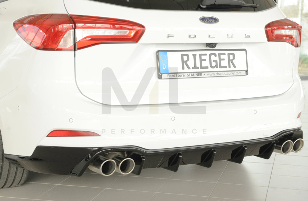 Rieger 00088239 Ford DEH Focus 4 Rear Diffuser (Inc. Focus 4 ST) 5 | ML Performance UK Car Parts