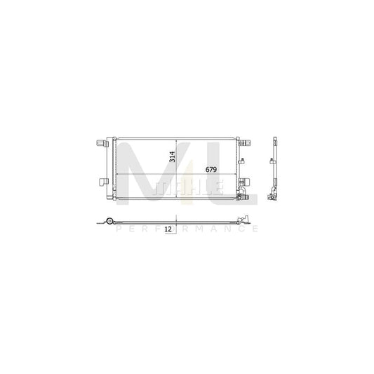 MAHLE ORIGINAL AC 961 000S Air conditioning condenser with dryer | ML Performance Car Parts