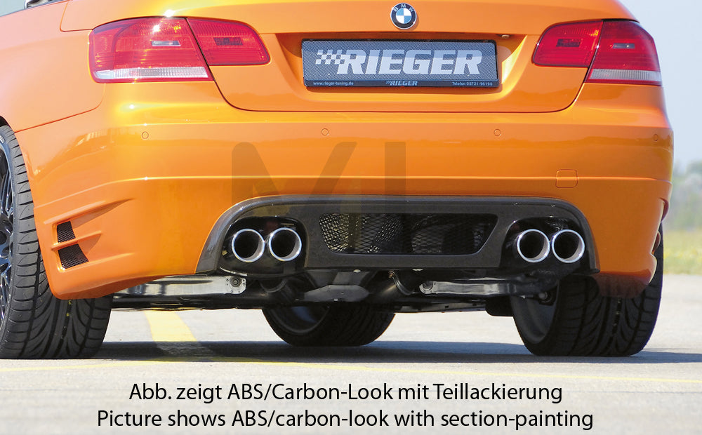 Rieger 00099568 BMW 3 Series E92 E93 Rear Diffuser 1 | ML Performance UK Car Parts