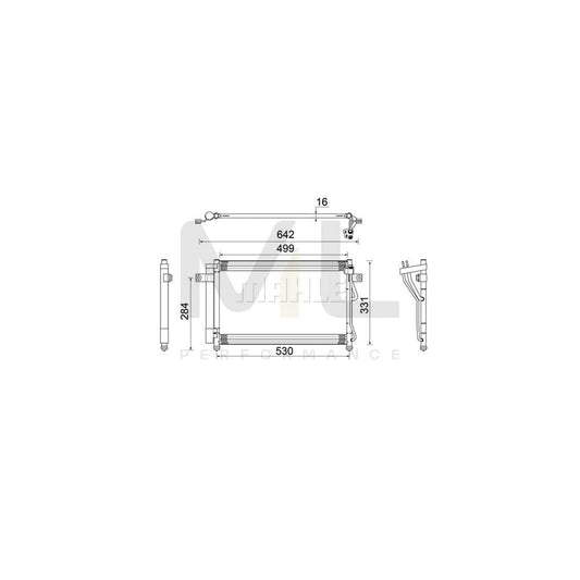 MAHLE ORIGINAL AC 679 000S Air conditioning condenser for HYUNDAI Getz (TB) with dryer, not for hot climate zones | ML Performance Car Parts