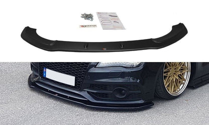Maxton Design AU-A7-1-SLINE-FD2T Front Splitter V.2 Audi S7 / A7 S-Line C7 | ML Performance UK Car Parts