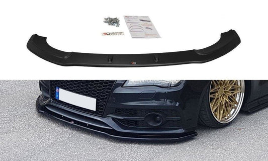 Maxton Design AU-A7-1-SLINE-FD2T Front Splitter V.2 Audi S7 / A7 S-Line C7 | ML Performance UK Car Parts