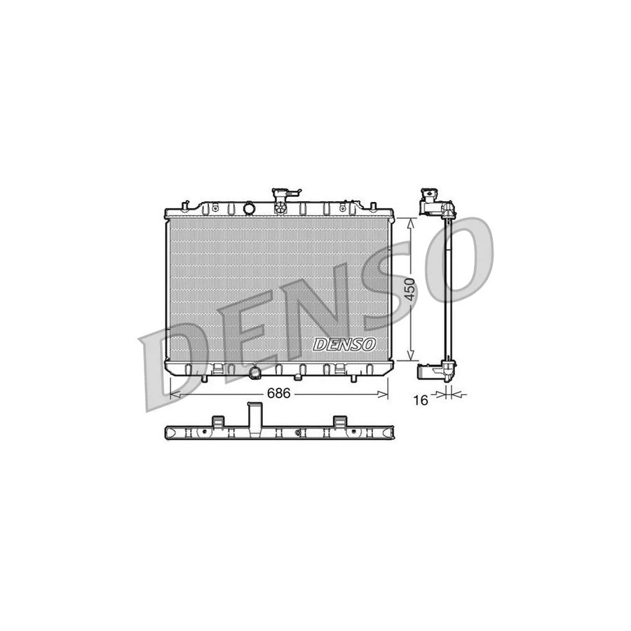 Denso DRM46006 Drm46006 Engine Radiator For Nissan X-Trail (T31) | ML Performance UK