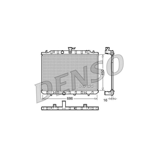 Denso DRM46006 Drm46006 Engine Radiator For Nissan X-Trail (T31) | ML Performance UK