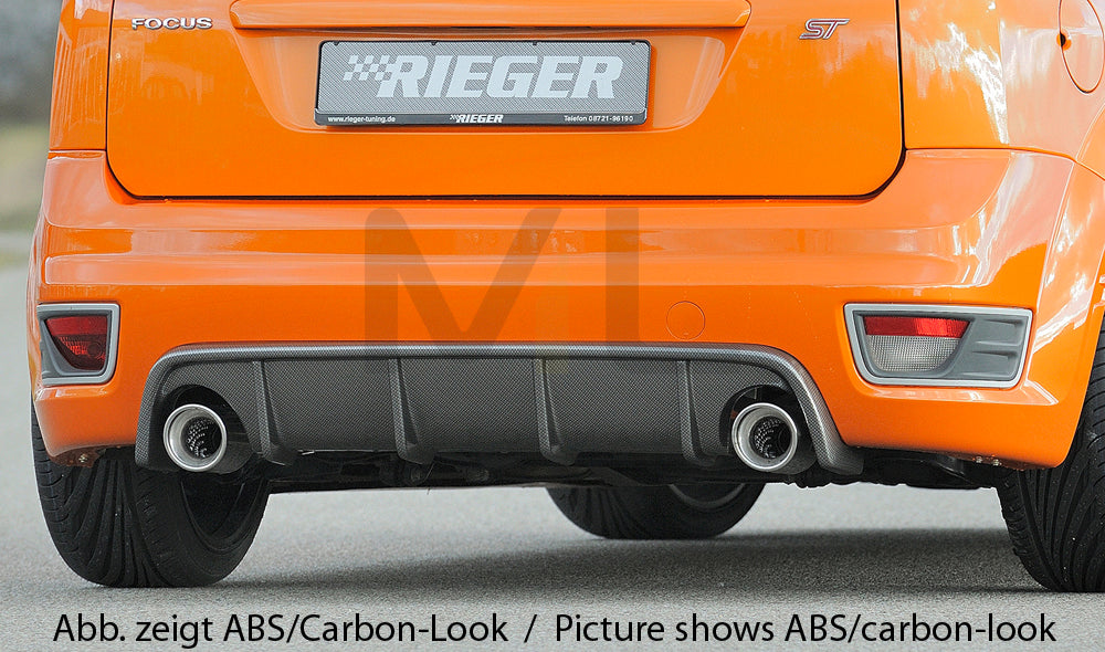 Rieger 00088059 Ford Focus 2 ST Rear Diffuser 1 | ML Performance UK Car Parts