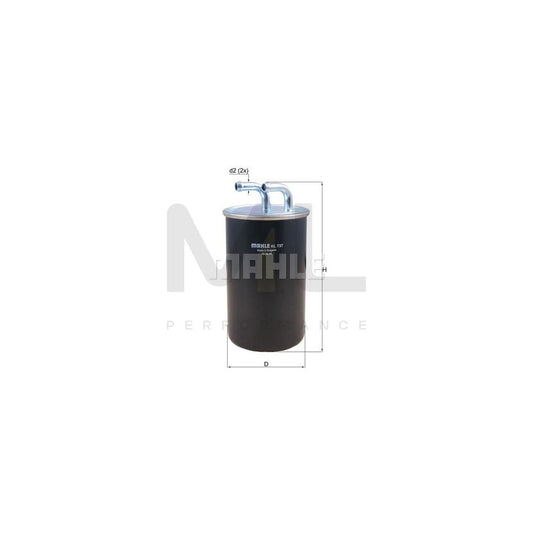 MAHLE ORIGINAL KL 737 Fuel filter In-Line Filter | ML Performance Car Parts