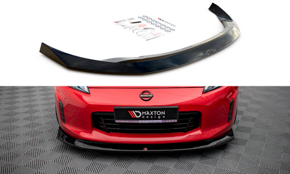 Maxton Design NI-370F-FD1T Front Splitter V.1 Nissan 370Z Facelift | ML Performance UK Car Parts