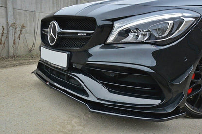Maxton Design Mercedes Benz CLA 45 AMG C117 (Facelift) Front Splitter V.2