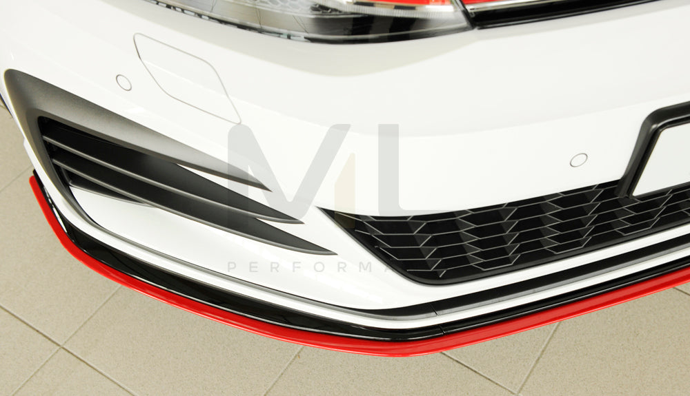 Rieger 00059515 VW Mk7 Golf GTI-TCR Front Splitter 4 | ML Performance UK Car Parts