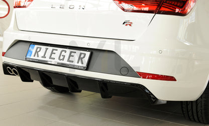 Rieger 00088176 SEAT 5F Leon FR Rear Diffuser 6 | ML Performance UK Car Parts
