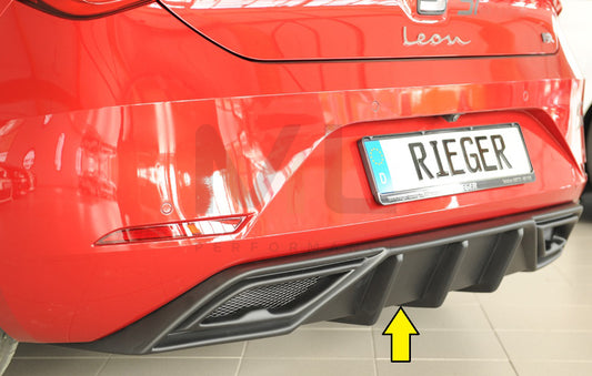 Rieger 00027055 SEAT Leon KL Rear Diffuser 1 | ML Performance UK Car Parts