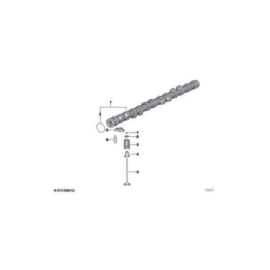 Genuine BMW 11347539920 E61 E60 E91 Exhaust Valve 27,0/4,96mm (Inc. 523i, 323i & 525xi) | ML Performance UK Car Parts