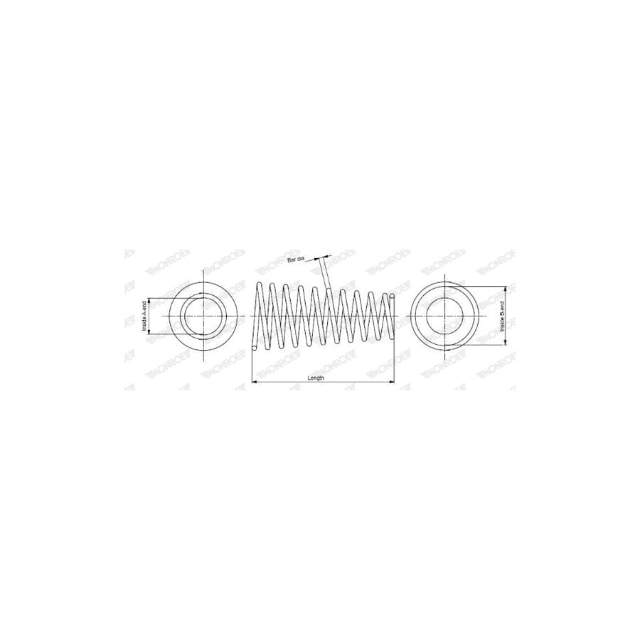 Monroe SP0517 Coil Spring For Ford Mondeo