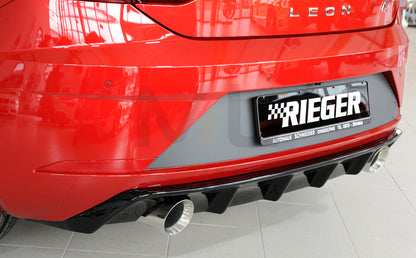 Rieger 00088133 SEAT 5F Leon FR Rear Diffuser 2 | ML Performance UK Car Parts
