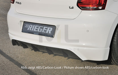 Rieger 00047206 VW 6R Polo Mk6 Rear Diffuser 1 | ML Performance UK Car Parts