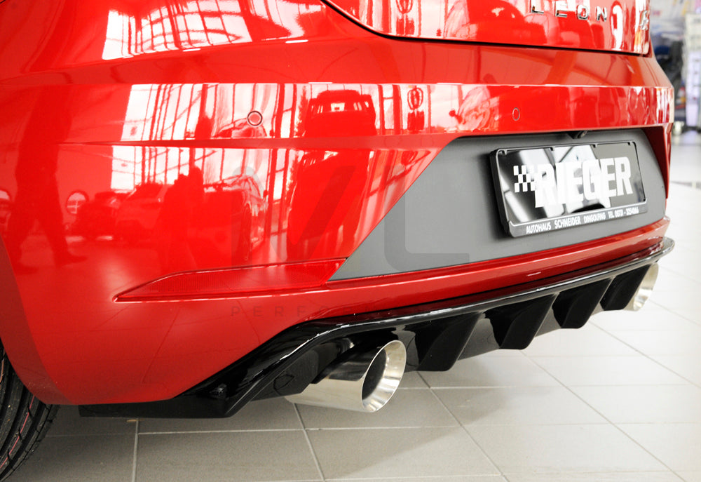 Rieger 00088133 SEAT 5F Leon FR Rear Diffuser 3 | ML Performance UK Car Parts
