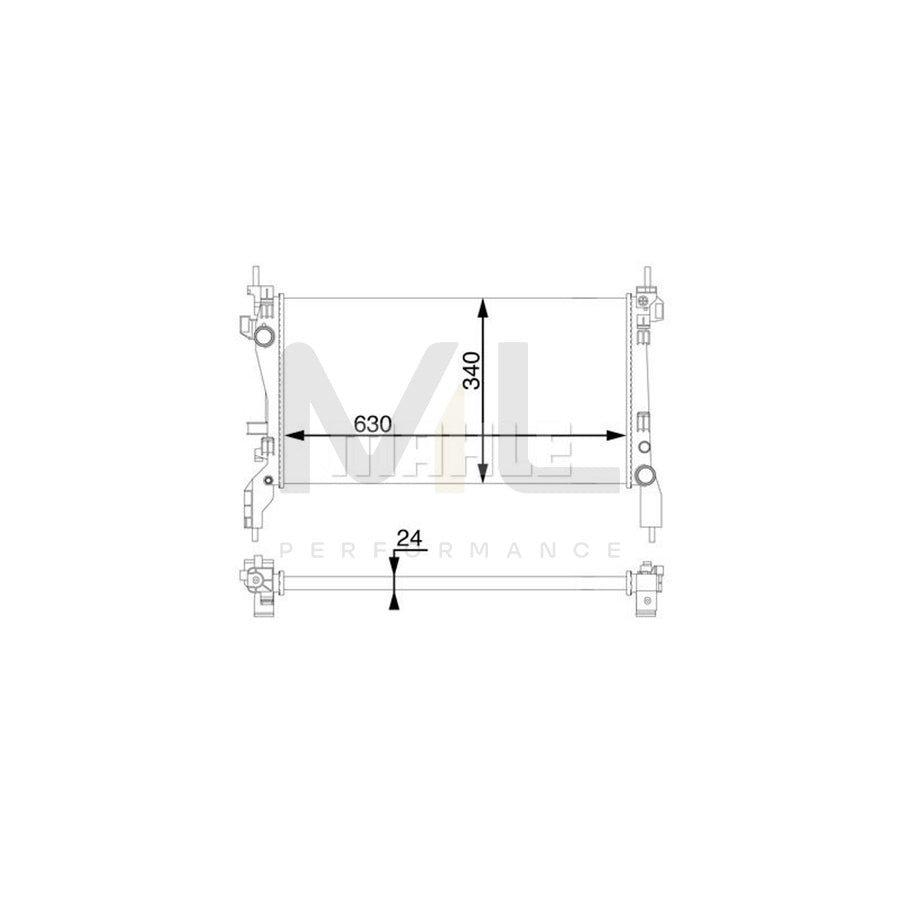 MAHLE ORIGINAL CR 1122 000S Engine radiator Mechanically jointed cooling fins | ML Performance Car Parts