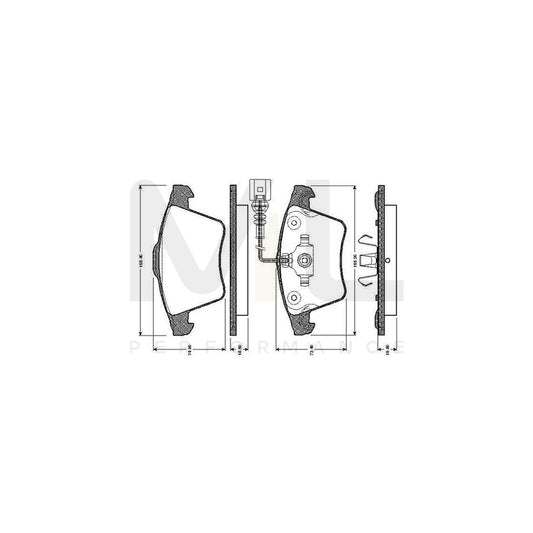 Bosch 0986Tb2922 Brake Pad Set For Vw Touareg I (7La, 7L6, 7L7) Excl. Wear Warning Contact  | ML Performance Car Parts