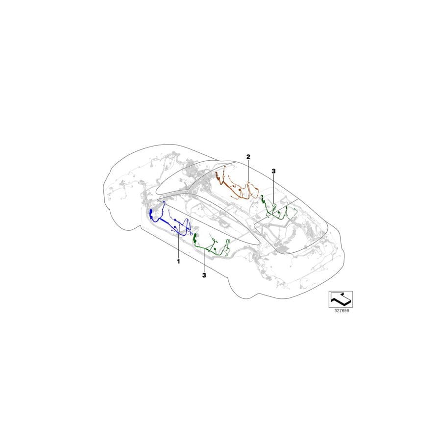 Genuine BMW 61129325888 F36 F36 Wiring Drivers Side (Inc. 428i, 440i & 420iX) | ML Performance UK Car Parts