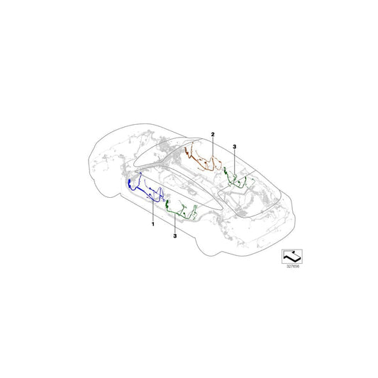 Genuine BMW 61129325888 F36 F36 Wiring Drivers Side (Inc. 428i, 440i & 420iX) | ML Performance UK Car Parts