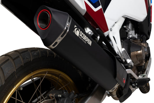Scorpion RHA194BCER Honda CRF1100L Africa Twin Serket Slip-On - Black Ceramic Coated Sleeve | ML Performance UK UK