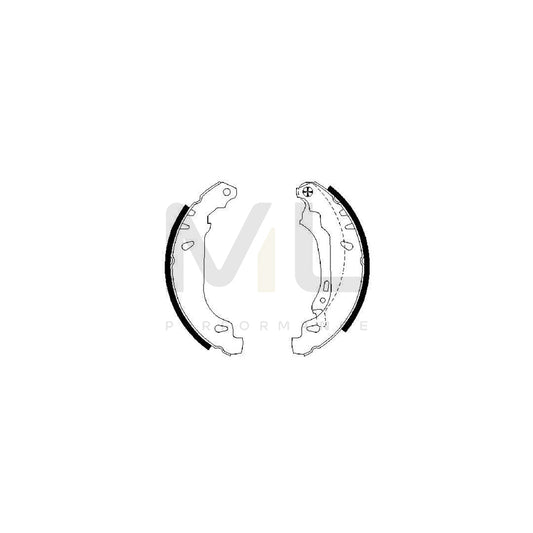 BOSCH 0 986 487 556 Brake Shoe Set | ML Performance Car Parts