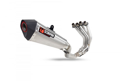 Scorpion RKA141SYSSEO Kawasaki Ninja ZX-25R Serket Taper Full System - Brushed Stainless Steel Sleeve | ML Performance UK UK