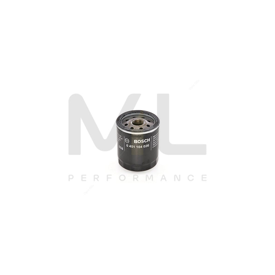 BOSCH Oil Filter 0451104026 [ P 4026 ] | ML Car Parts UK | ML Performance