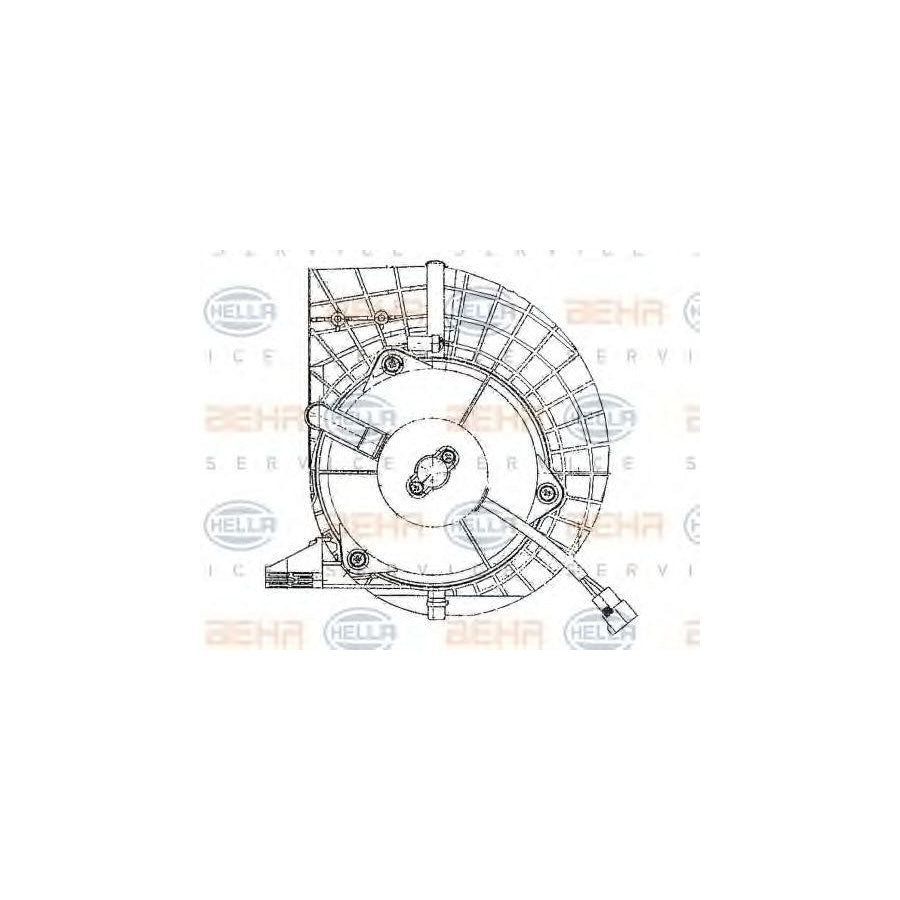 Hella 8EW 009 159-691 Interior Blower