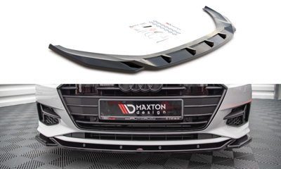Maxton Design AU-A7-C8-FD1T Front Splitter V.1 Audi A7 C8 | ML Performance UK Car Parts