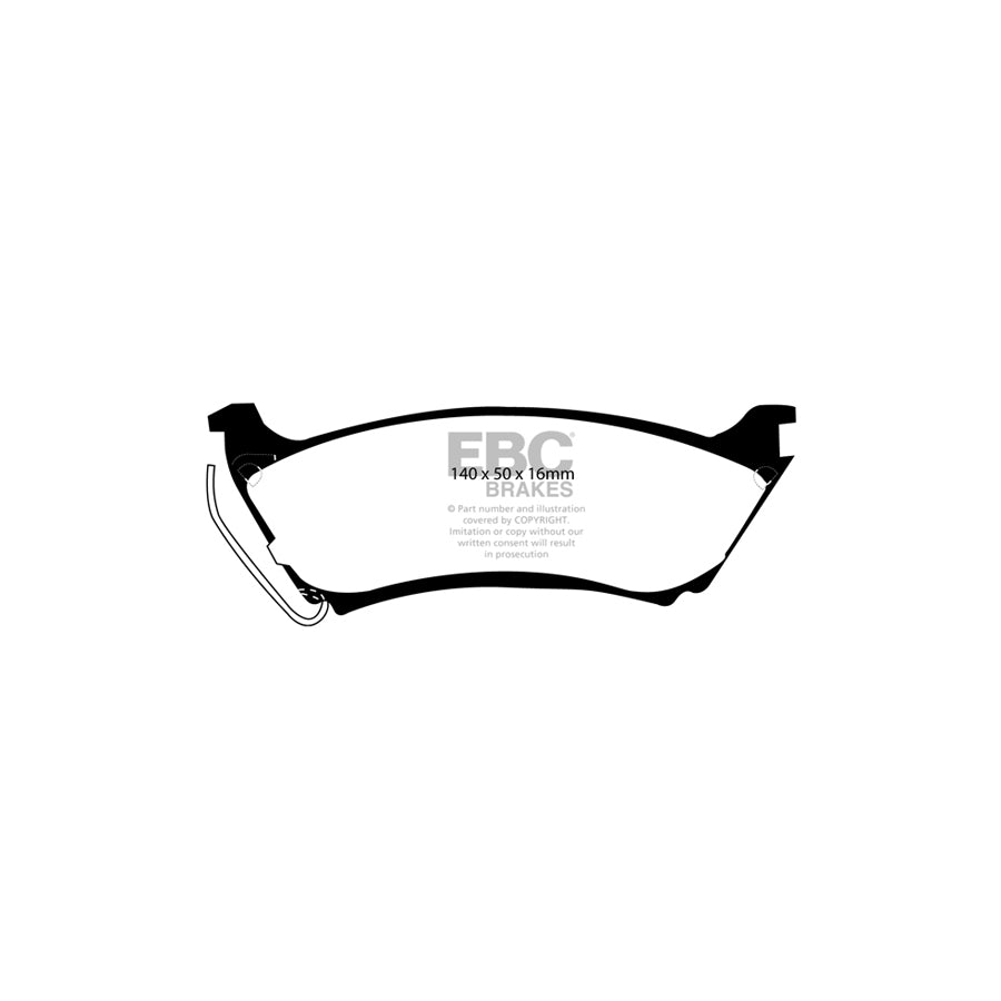 EBC DP61233 Mercedes-Benz W163 Greenstuff Rear Brake Pads 2 | ML Performance UK Car Parts