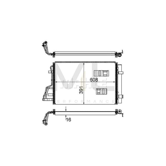 MAHLE ORIGINAL AC 697 000S Air conditioning condenser with dryer | ML Performance Car Parts