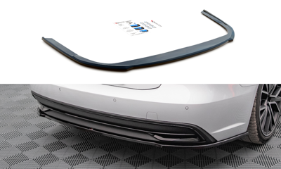 Maxton Design AU-A7-C8-RD1T Central Rear Splitter Audi A7 C8 | ML Performance UK Car Parts