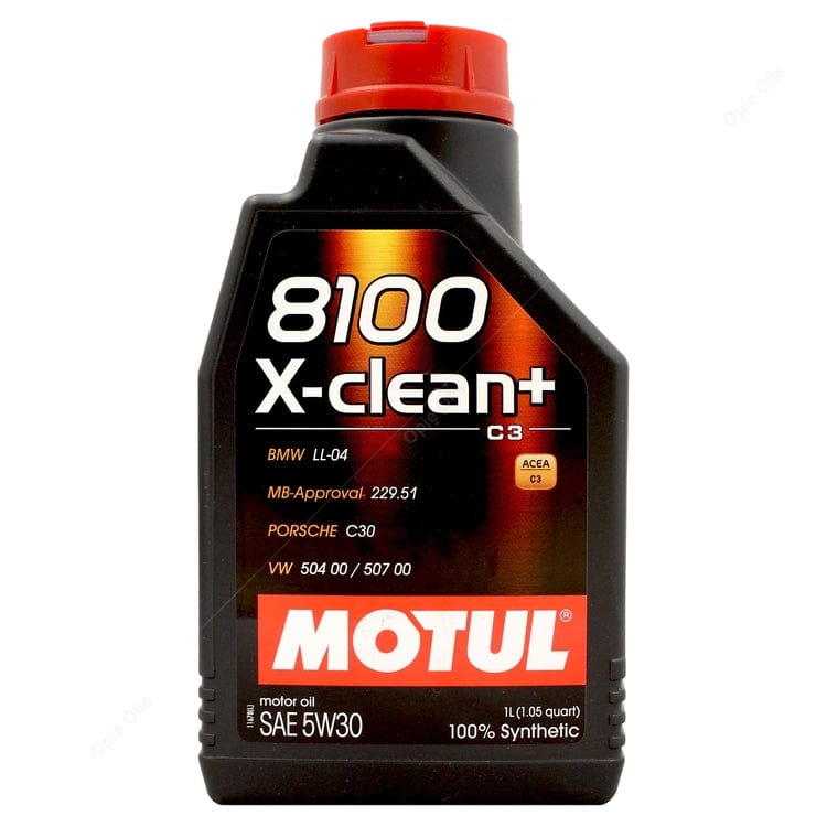 Motul 8100 X-Clean+ 5w-30 Fully Synthetic Car Engine Oil 1l - ML Performance UK