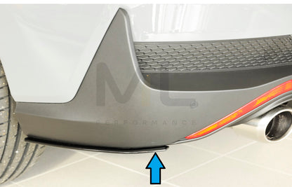 Rieger 00076008 Hyundai Rear Side Splitter (i30 N-Performance & i30 N) 10 | ML Performance UK Car Parts