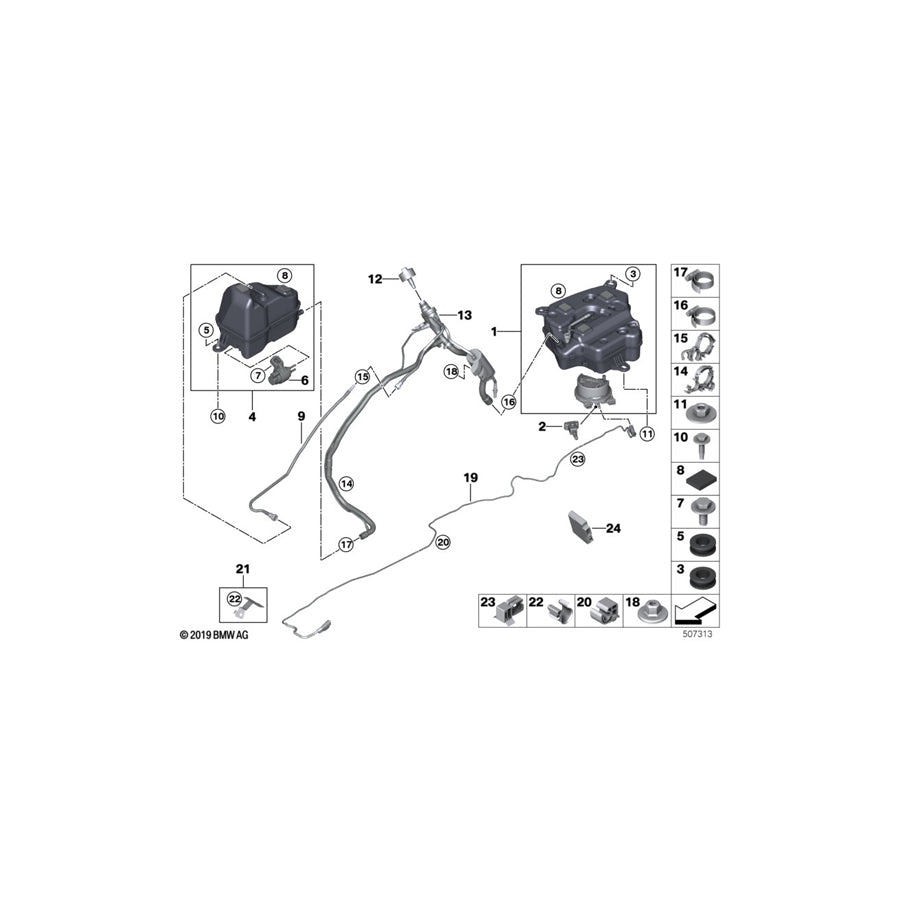 Genuine BMW 16197381415 G32 G15 G30 Scr Container Passive (Inc. 640dX, 630dX & 620dX) | ML Performance UK