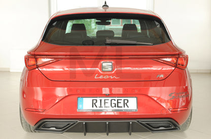 Rieger 00027055 SEAT Leon KL Rear Diffuser 7 | ML Performance UK Car Parts