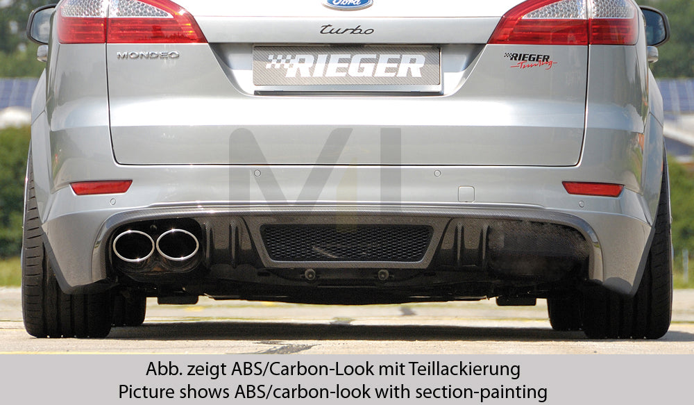 Rieger 00099113 Ford BA7 Mondeo Rear Diffuser 4 | ML Performance UK Car Parts