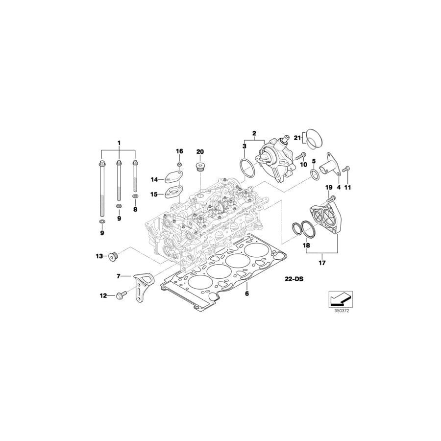 Genuine BMW 11120308857 E46 E83 Gasket Set Cylinder Head Asbestos Free (Inc. Z4 2.0i, 318i & X3 2.0i) | ML Performance UK Car Parts