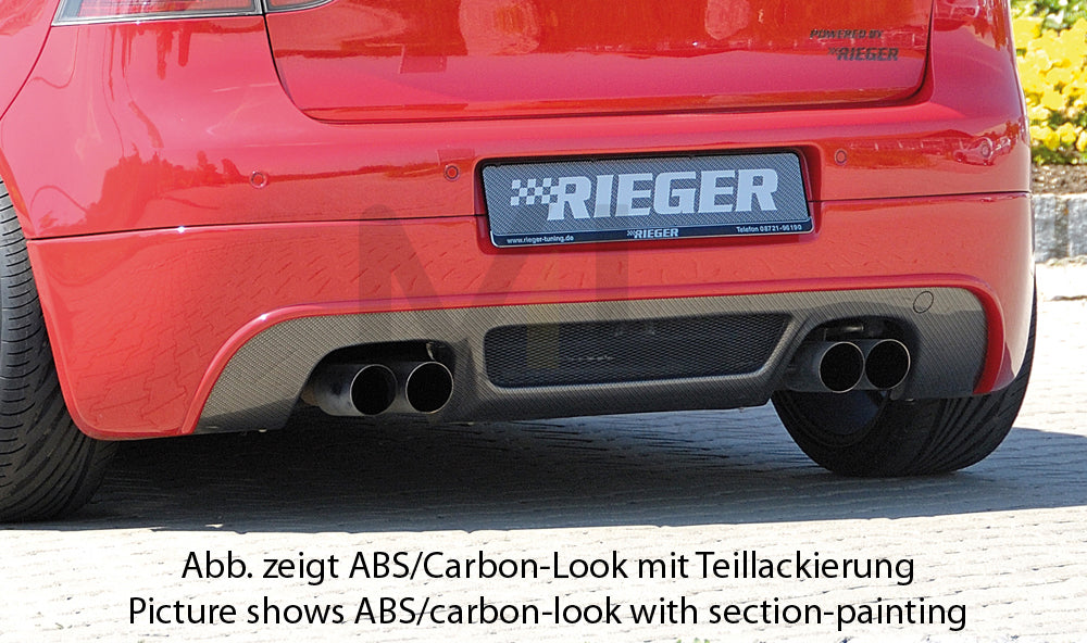 Rieger 00059408 VW Mk5 Golf Rear Diffuser 1 | ML Performance UK Car Parts