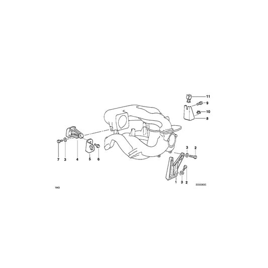 Genuine BMW 07119900509 E36 E34 E46 Hex Bolt With Washer M7X16-Z2 (Inc. 318is) | ML Performance UK Car Parts